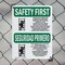 Signmission Safety Culture Sign, 7 in Width, Plastic, Rectangle, Bilingual OS-2PACK-SF-P-710-L-10736 - alternate 6